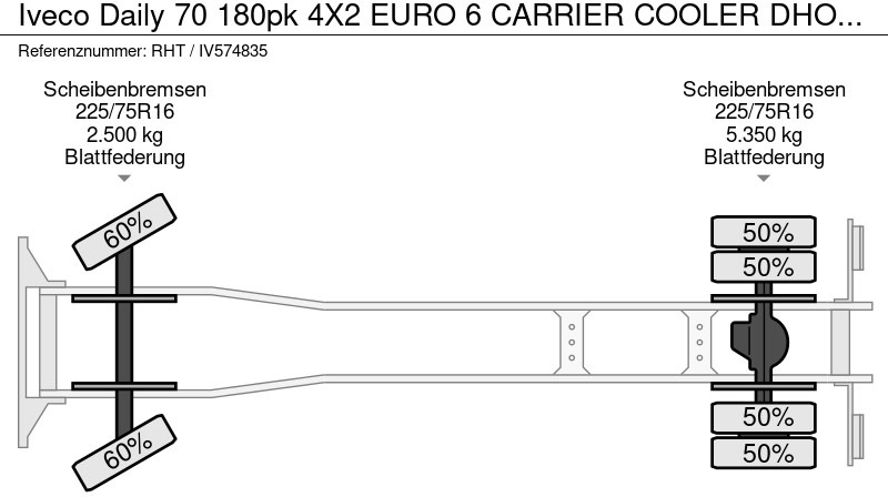 Refrijeratör kamyon Iveco Daily 70 180pk 4X2 EURO 6 CARRIER COOLER DHOLLANDIA LIFT: fotoğraf 18