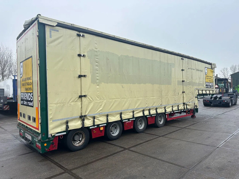 MEUSBURGER 4 axel steering, Double extendable up to 28 meters, extendable up to 3.2 meters, radio controlled, sliding roof - Alçak çerçeveli platform dorse: fotoğraf 3 MEUSBURGER 4 axel steering, Double extendable up to 28 meters, extendable up to 3.2 meters, radio controlled, sliding roof - Alçak çerçeveli platform dorse: fotoğraf 3