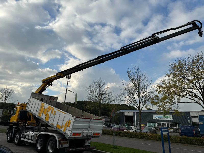 Mercedes-Benz Arocs 4448 8X4 + EURO 6 + FASSI F315 + REMOTE + KIPPER + STEERING AXLE - Damperli kamyon, Vinçli kamyon: fotoğraf 4 Mercedes-Benz Arocs 4448 8X4 + EURO 6 + FASSI F315 + REMOTE + KIPPER + STEERING AXLE - Damperli kamyon, Vinçli kamyon: fotoğraf 4