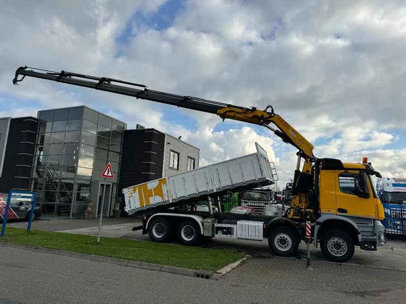 Mercedes-Benz Arocs 4448 8X4 + EURO 6 + FASSI F315 + REMOTE + KIPPER + STEERING AXLE - Damperli kamyon, Vinçli kamyon: fotoğraf 3 Mercedes-Benz Arocs 4448 8X4 + EURO 6 + FASSI F315 + REMOTE + KIPPER + STEERING AXLE - Damperli kamyon, Vinçli kamyon: fotoğraf 3
