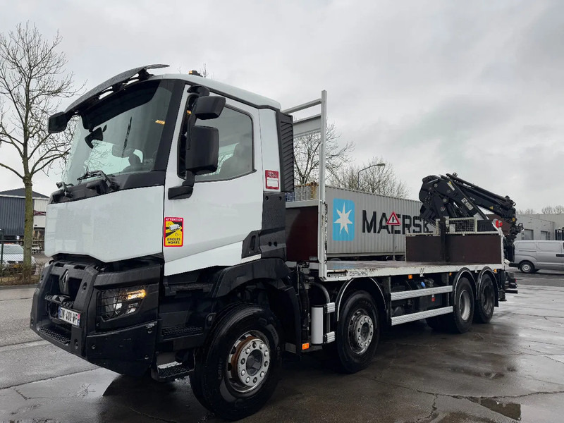 Vinçli kamyon Renault C430 8X4 - EURO 6 + HIAB 288 E-5 + JIB 70X-4 + REMOTE + FULL STEEL SUSP. TÜV TILL 12-2025: fotoğraf 20