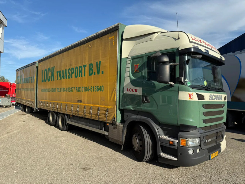 Scania R450 6X2 + DRACO AANHANGER 2010 TUV TILL 17-08-2026 - Tenteli kamyon: fotoğraf 4 Scania R450 6X2 + DRACO AANHANGER 2010 TUV TILL 17-08-2026 - Tenteli kamyon: fotoğraf 4