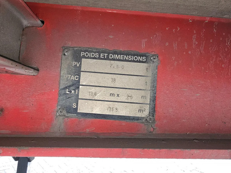 Kapalı karoser dorse Fruehauf 2000KG DHollandia - Lifting axle - sliding door: fotoğraf 9