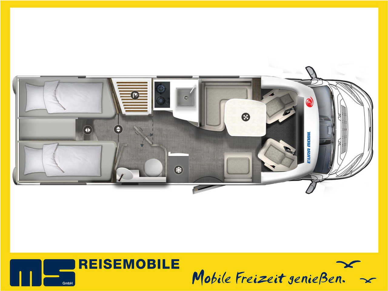 Eura Mobil PROFILA T 720 EB - 101 EDITION / EINZELBETTEN - Semi entegre karavan: fotoğraf 2 Eura Mobil PROFILA T 720 EB - 101 EDITION / EINZELBETTEN - Semi entegre karavan: fotoğraf 2
