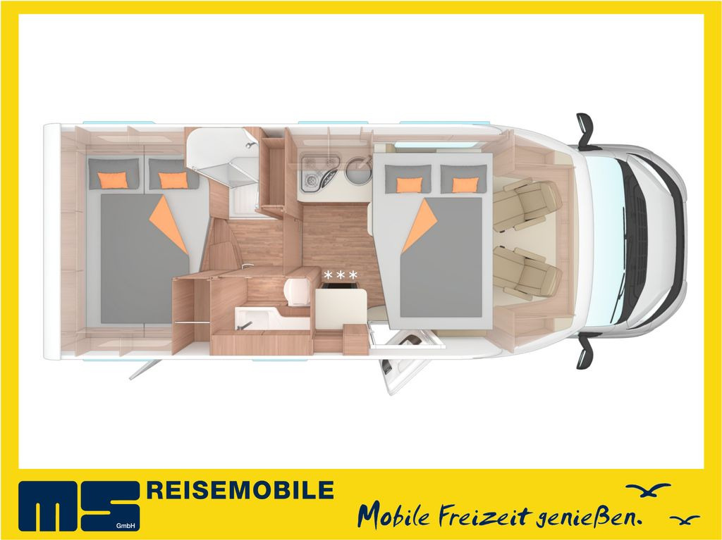 Weinsberg CARASUITE 650 MG - MF / HECKBETT & HUBBETT 2PERS - Semi entegre karavan: fotoğraf 2 Weinsberg CARASUITE 650 MG - MF / HECKBETT & HUBBETT 2PERS - Semi entegre karavan: fotoğraf 2