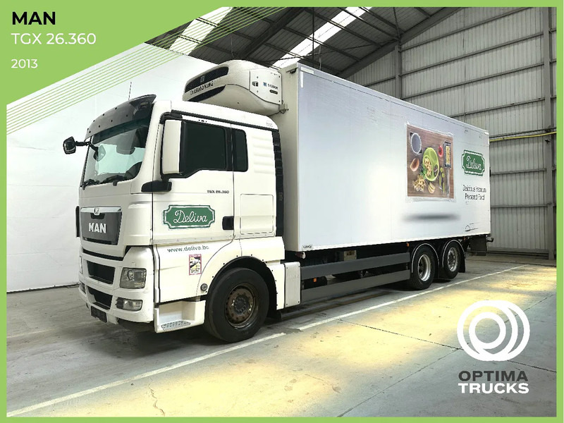MAN TGX 26.360 steerable lift axles / hefbare stuurasen / essieux relevables directionnels - Refrijeratör kamyon: fotoğraf 1 MAN TGX 26.360 steerable lift axles / hefbare stuurasen / essieux relevables directionnels - Refrijeratör kamyon: fotoğraf 1