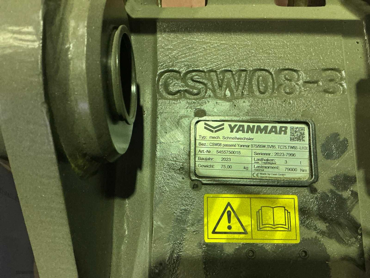 2023 YANMAR 5455750015 QUICK COUPLER, MECH. - Tekerlekli yükleyici: fotoğraf 4 2023 YANMAR 5455750015 QUICK COUPLER, MECH. - Tekerlekli yükleyici: fotoğraf 4