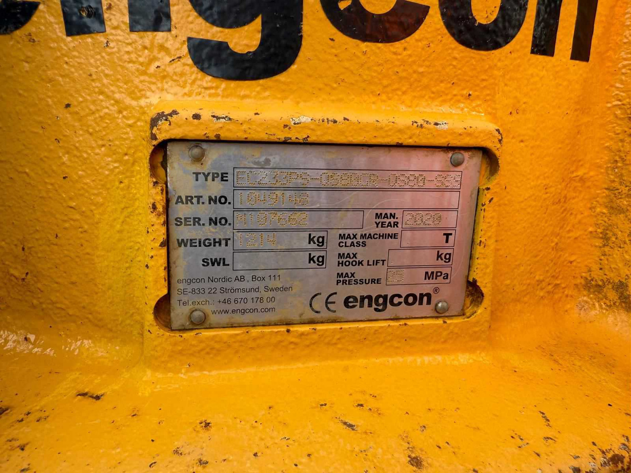 Engcon 233SP-QS80CR - Ataşman - İş makinaları: fotoğraf 4 Engcon 233SP-QS80CR - Ataşman - İş makinaları: fotoğraf 4