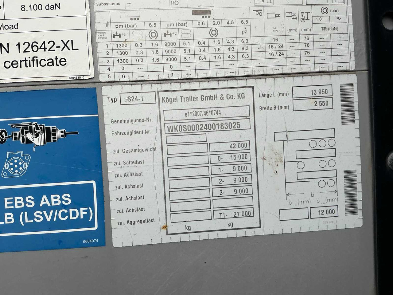 KÖGEL S24-1 CURTAINSIDER TRAILER - Dorse: fotoğraf 5 KÖGEL S24-1 CURTAINSIDER TRAILER - Dorse: fotoğraf 5