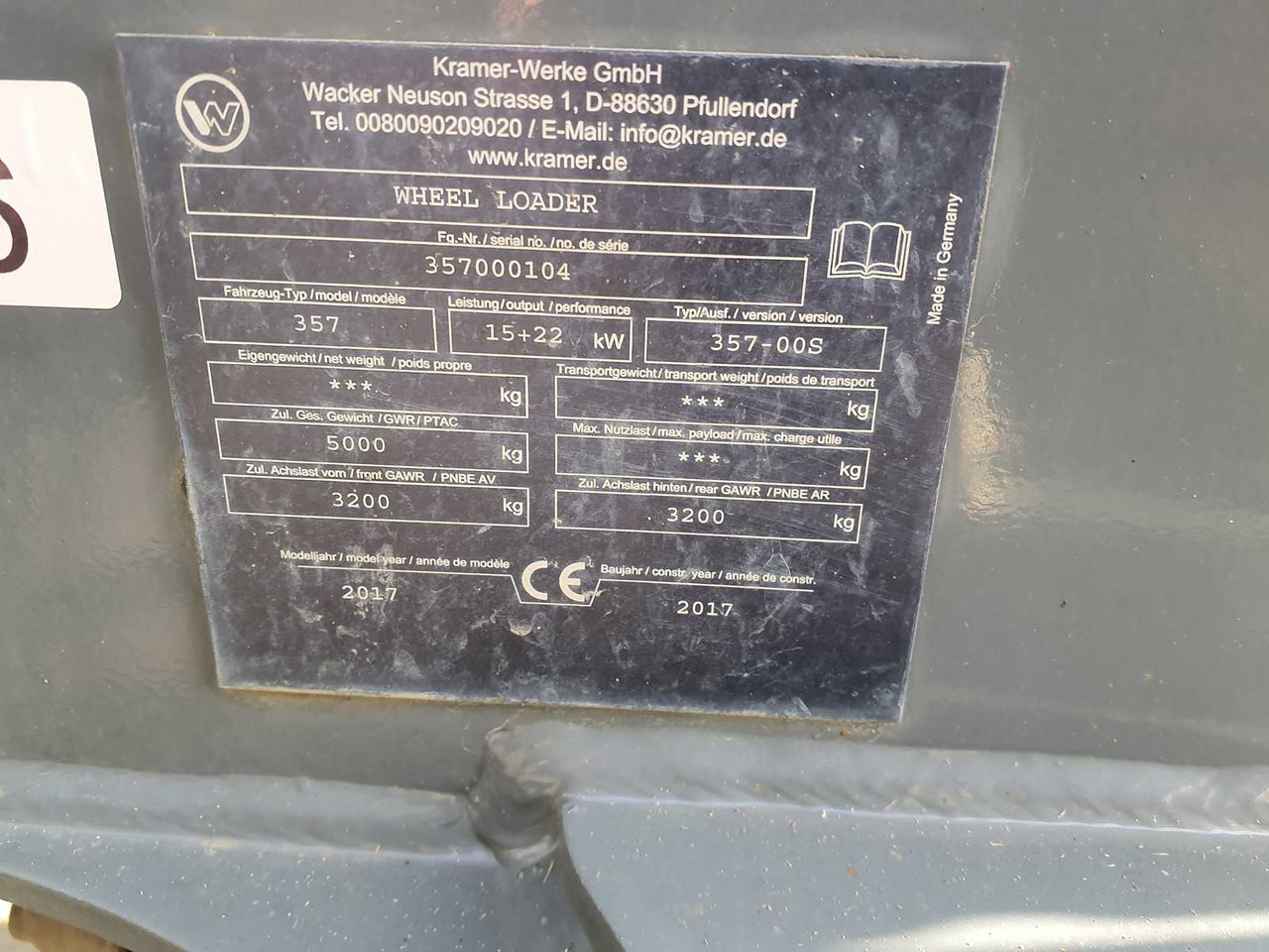 KRAMER 5055E KRAMER WHEEL LOADER ELECTRIC, WHEEL LOADER - Tekerlekli yükleyici: fotoğraf 3 KRAMER 5055E KRAMER WHEEL LOADER ELECTRIC, WHEEL LOADER - Tekerlekli yükleyici: fotoğraf 3