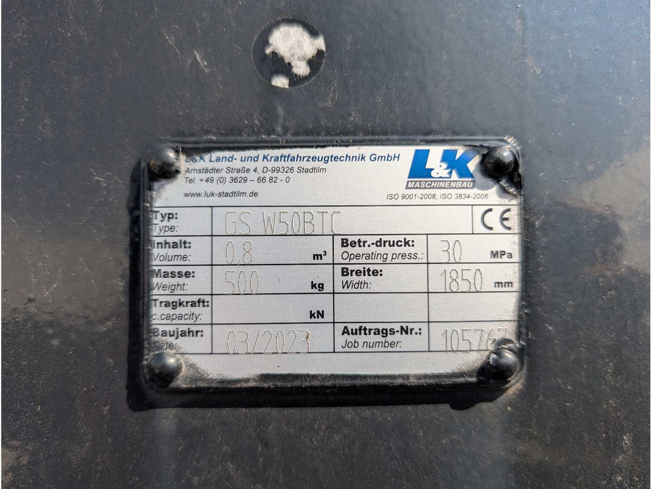 L&K - GS W50BTC - 2023 - UNI BUCKET WITH U-BLADE - AS - 1850 MM - 0.7 CBM - Tekerlekli yükleyici: fotoğraf 2 L&K - GS W50BTC - 2023 - UNI BUCKET WITH U-BLADE - AS - 1850 MM - 0.7 CBM - Tekerlekli yükleyici: fotoğraf 2