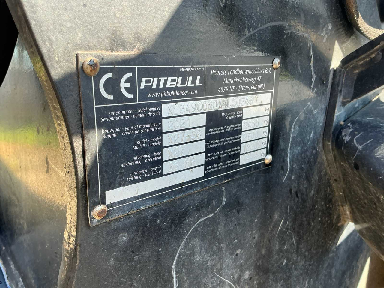 Tekerlekli yükleyici Pitbull X27-36: fotoğraf 30