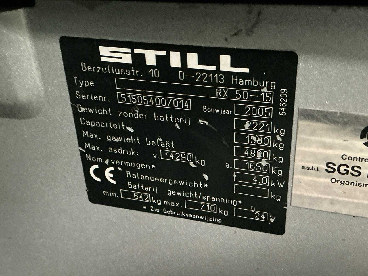 Forklift STILL - RX50-15 - FORKLIFT TRUCKS - 2005: fotoğraf 9