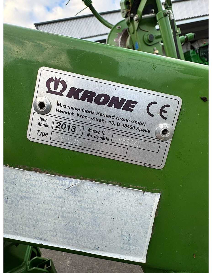 KRONE KW 6.72 - Tarım araçları: fotoğraf 4 KRONE KW 6.72 - Tarım araçları: fotoğraf 4