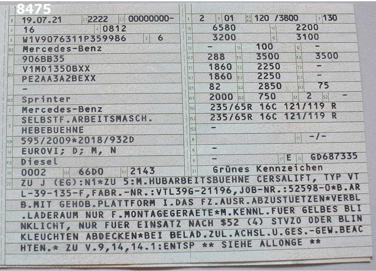 Araçüstü platform Versalift VTL-39-135-F: fotoğraf 11