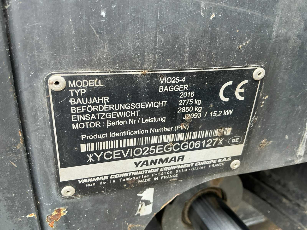 Paletli ekskavatör Yanmar VIO25-4: fotoğraf 31