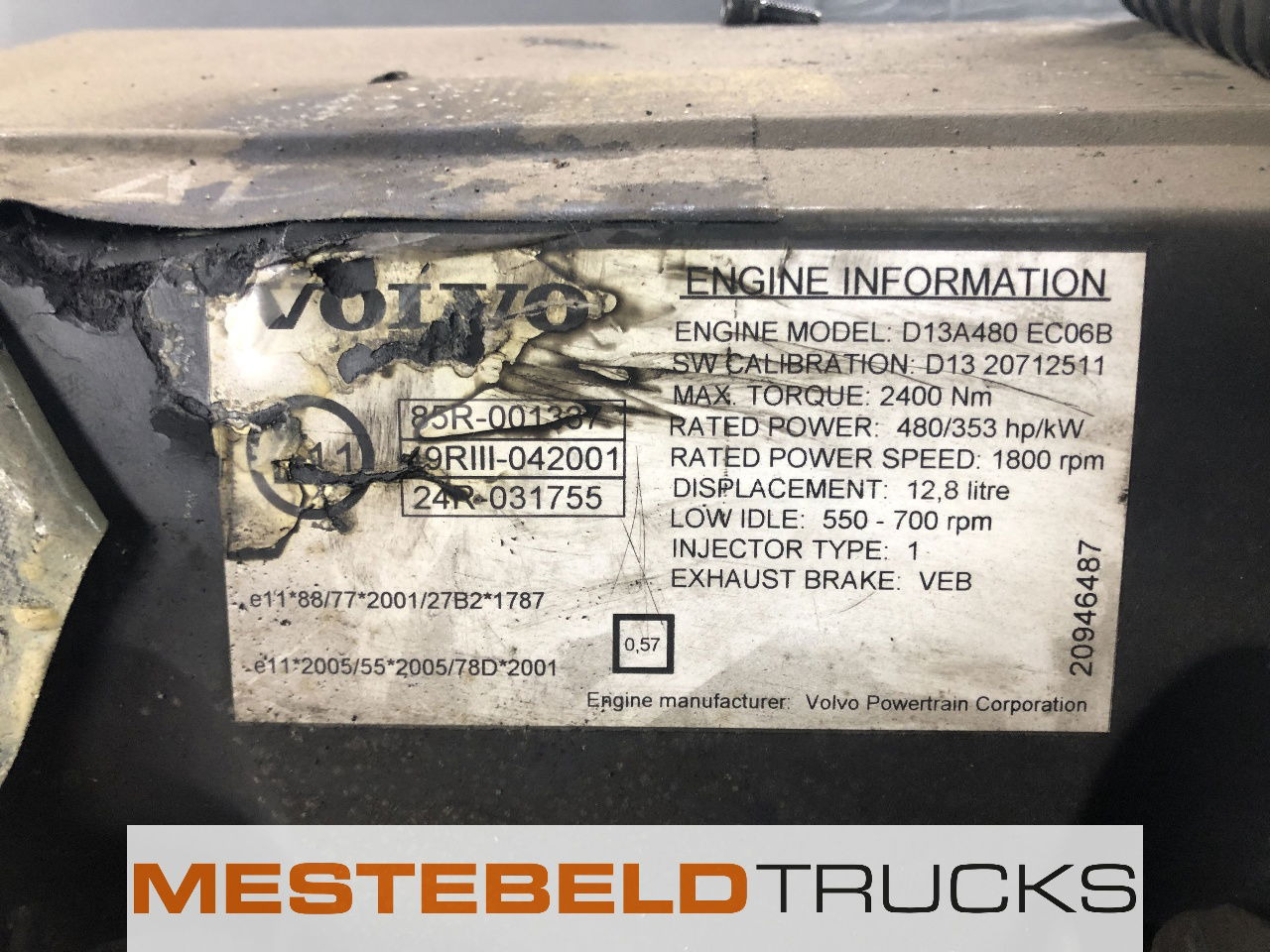 Volvo Motor D 13 A - Motor - Kamyon: fotoğraf 5 Volvo Motor D 13 A - Motor - Kamyon: fotoğraf 5