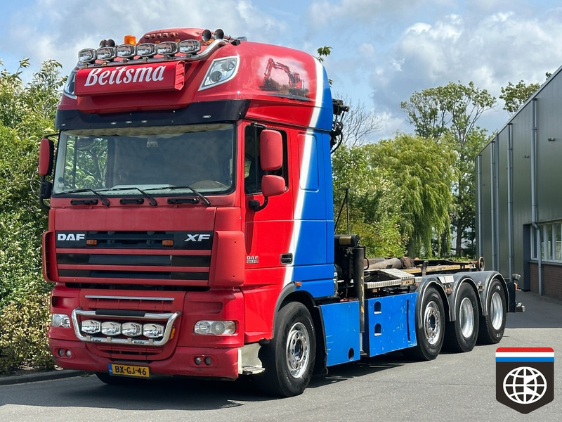 DAF FAK XF105 510 * MANUAL 16x ZF ** PALLFINGER PK20002 ** PALIFT HOOK 25t ** 8X2/4 - Vinçli kamyon: fotoğraf 1 DAF FAK XF105 510 * MANUAL 16x ZF ** PALLFINGER PK20002 ** PALIFT HOOK 25t ** 8X2/4 - Vinçli kamyon: fotoğraf 1