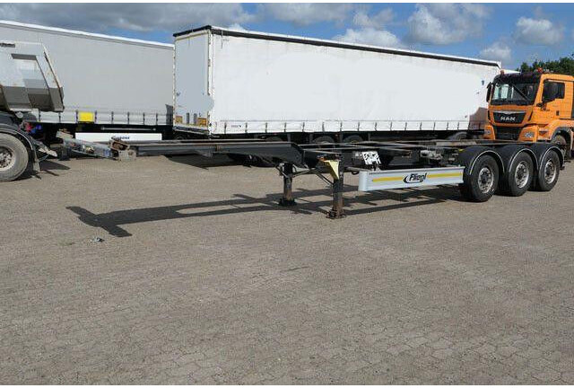 Alçak çerçeveli platform dorse Fliegl SDS 380, 20/30/40 Fuß Container, Luft-Lift, BPW: fotoğraf 7