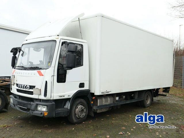 Iveco 75E19 4x2, 6.100mm lang, LBW, Kilma, Luftfede. - Kapalı kasa kamyon: fotoğraf 1 Iveco 75E19 4x2, 6.100mm lang, LBW, Kilma, Luftfede. - Kapalı kasa kamyon: fotoğraf 1
