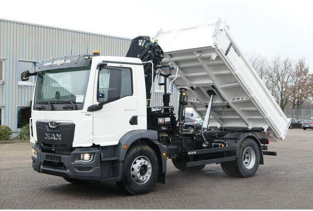 MAN 18.320 TGM BB, Kran Hiab X-Hiduo 138, Funk, AHK - Damperli kamyon: fotoğraf 4 MAN 18.320 TGM BB, Kran Hiab X-Hiduo 138, Funk, AHK - Damperli kamyon: fotoğraf 4