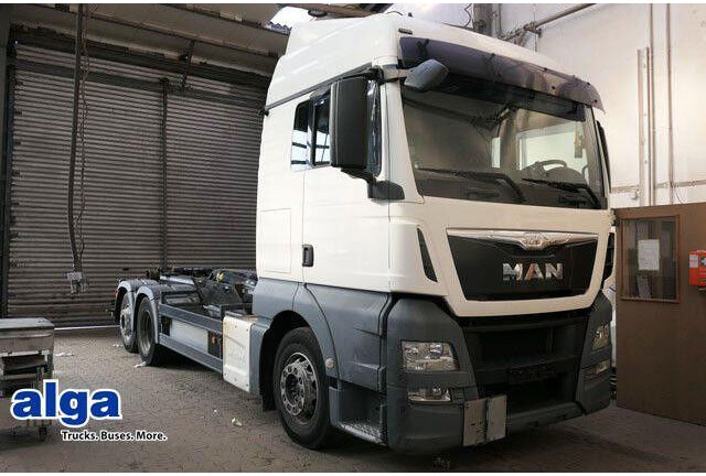 MAN 26.400 TGX BL 6x2, Meiller RK 20.65, Funk, Lenk - Kancalı yükleyici kamyon: fotoğraf 1 MAN 26.400 TGX BL 6x2, Meiller RK 20.65, Funk, Lenk - Kancalı yükleyici kamyon: fotoğraf 1