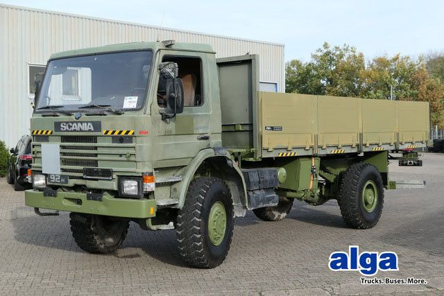 Scania P92HK 4x4, Allrad, Einzelbereifung, Klima, 40tkm - Sal/ Açık kasa kamyon: fotoğraf 1 Scania P92HK 4x4, Allrad, Einzelbereifung, Klima, 40tkm - Sal/ Açık kasa kamyon: fotoğraf 1