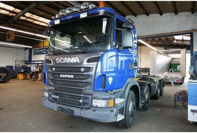 Scania R 500 8x4, Palfinger P24A, Knickarm, Retarder,AC - Kancalı yükleyici kamyon: fotoğraf 2 Scania R 500 8x4, Palfinger P24A, Knickarm, Retarder,AC - Kancalı yükleyici kamyon: fotoğraf 2