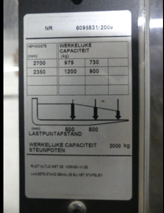 REF:2245.18.36 - Gerbeur électrique BT Staxio SWE120 L - Diğer araçlar: fotoğraf 5 REF:2245.18.36 - Gerbeur électrique BT Staxio SWE120 L - Diğer araçlar: fotoğraf 5