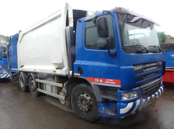 REF:BX-PS-13 - Camion poubelle DAF FAG CF 75 (2010-390.475 km) - Çöp kamyonu: fotoğraf 2 REF:BX-PS-13 - Camion poubelle DAF FAG CF 75 (2010-390.475 km) - Çöp kamyonu: fotoğraf 2