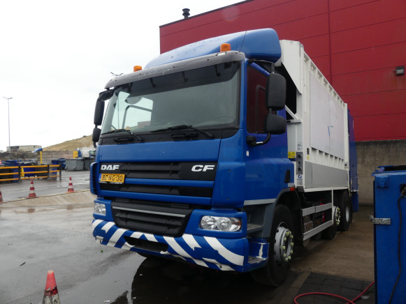 REF:BZ-NG-30 - Camion poubelle DAF FAG CF 75 (2011-465.671 km) - Çöp kamyonu: fotoğraf 1 REF:BZ-NG-30 - Camion poubelle DAF FAG CF 75 (2011-465.671 km) - Çöp kamyonu: fotoğraf 1