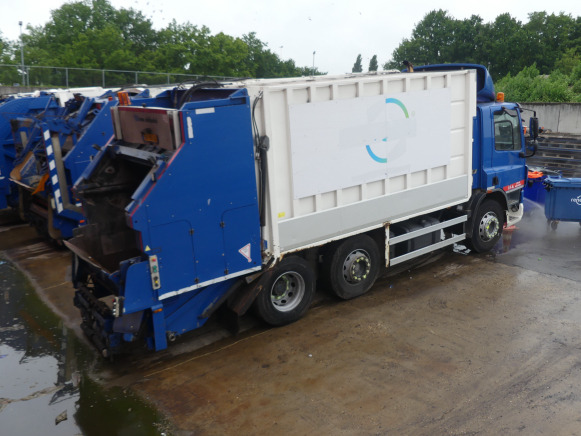 REF:BZ-NG-30 - Camion poubelle DAF FAG CF 75 (2011-465.671 km) - Çöp kamyonu: fotoğraf 3 REF:BZ-NG-30 - Camion poubelle DAF FAG CF 75 (2011-465.671 km) - Çöp kamyonu: fotoğraf 3