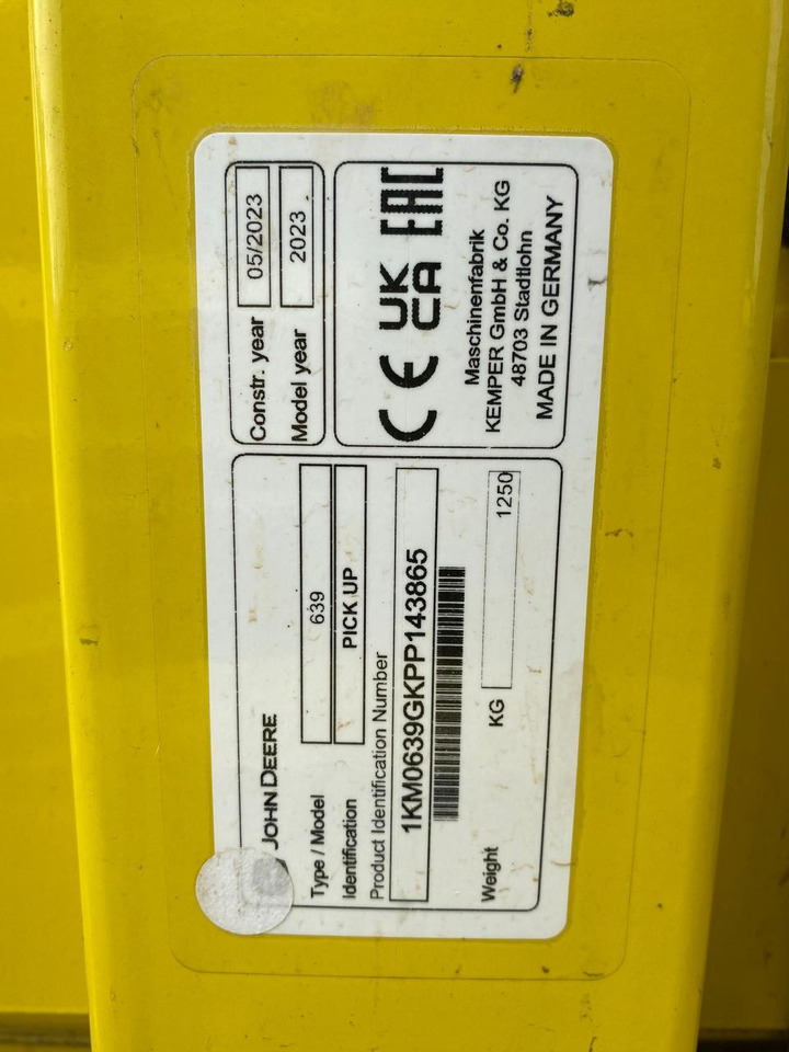 John Deere 639 - Silaj makinesi aksesuarları: fotoğraf 2 John Deere 639 - Silaj makinesi aksesuarları: fotoğraf 2