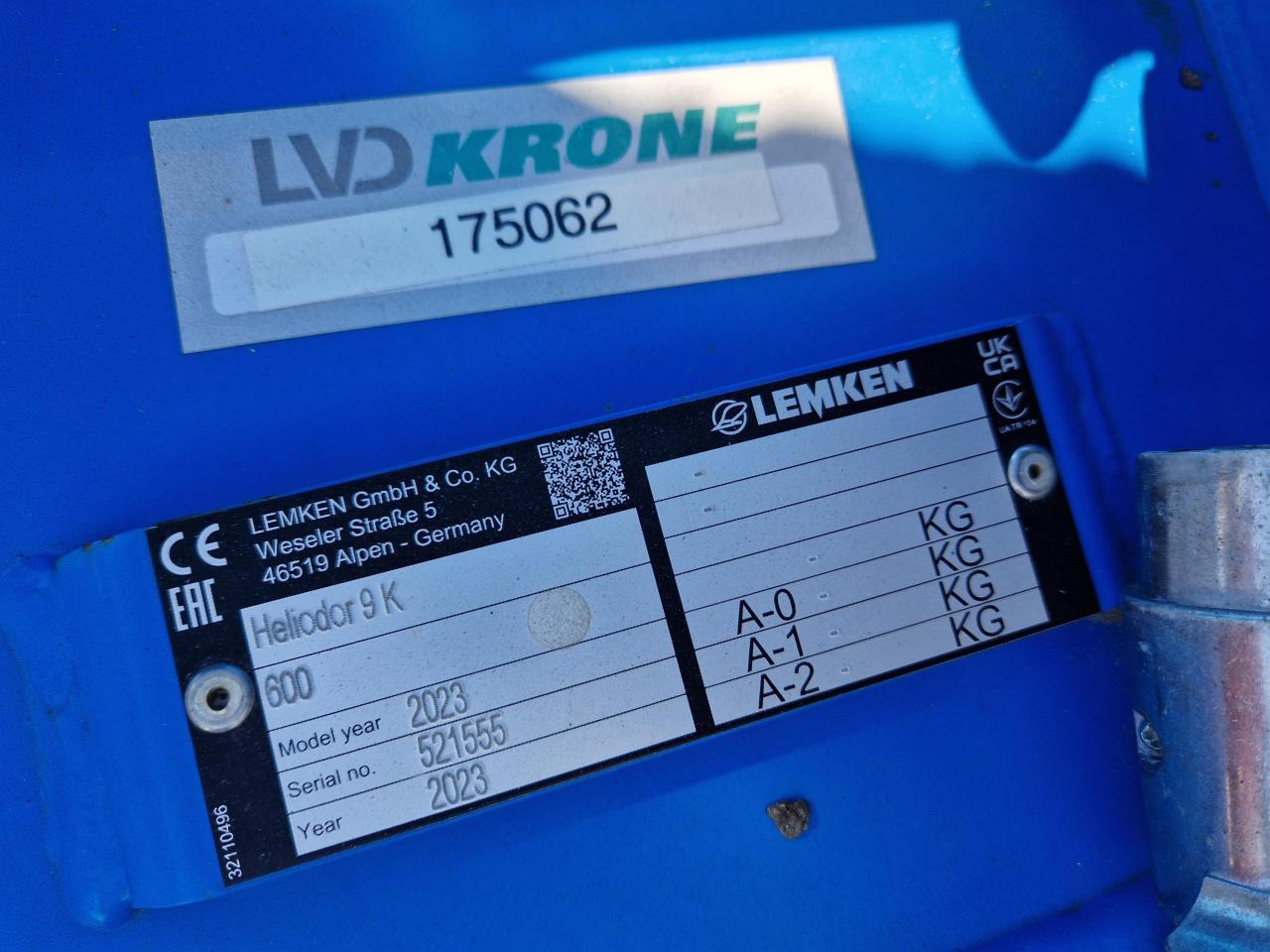 Lemken Heliodor 9/600 K - Disk tırmığı: fotoğraf 3 Lemken Heliodor 9/600 K - Disk tırmığı: fotoğraf 3