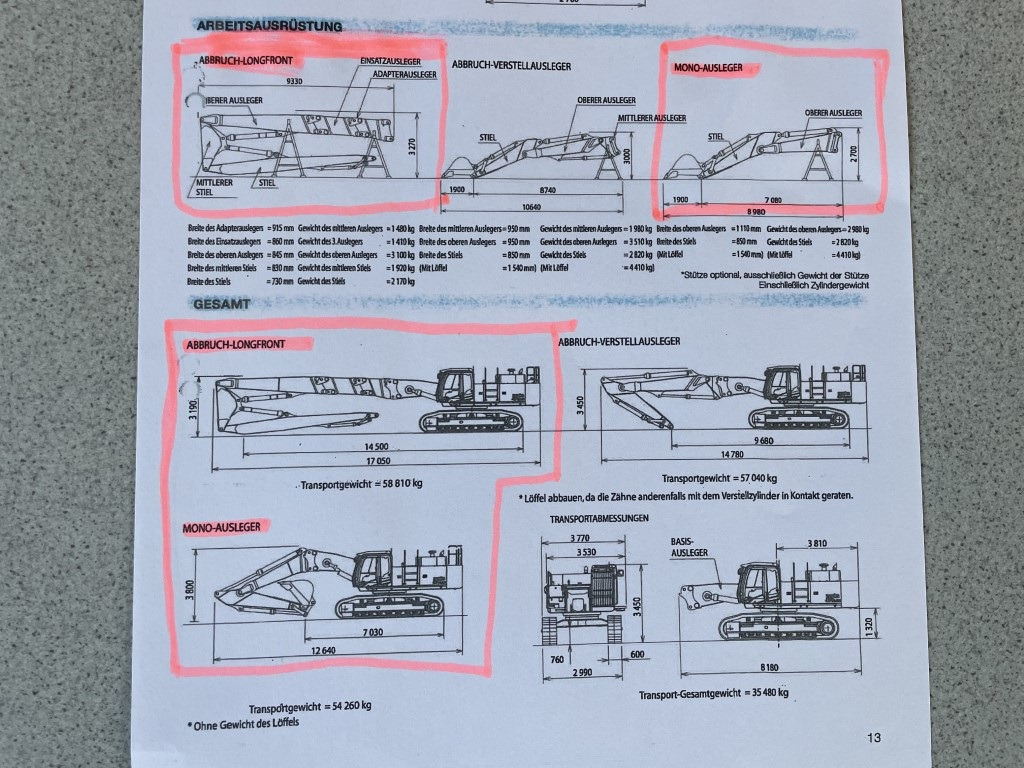 HITACHI ZX 470 LCD - 3, Abbruch-Longfront, Monoausleger, Vollausstattung - Ekskavatör: fotoğraf 2 HITACHI ZX 470 LCD - 3, Abbruch-Longfront, Monoausleger, Vollausstattung - Ekskavatör: fotoğraf 2