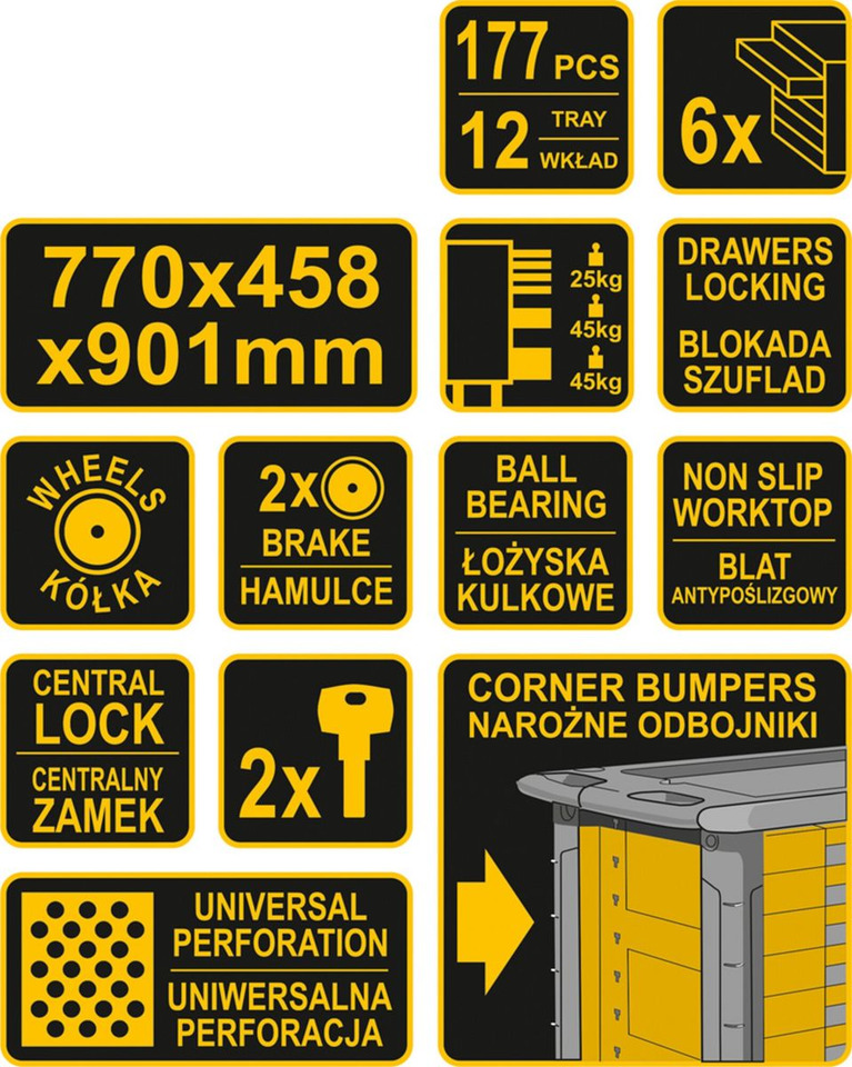 Werkzeugwagen - Garaj ekipman: fotoğraf 5 Werkzeugwagen - Garaj ekipman: fotoğraf 5