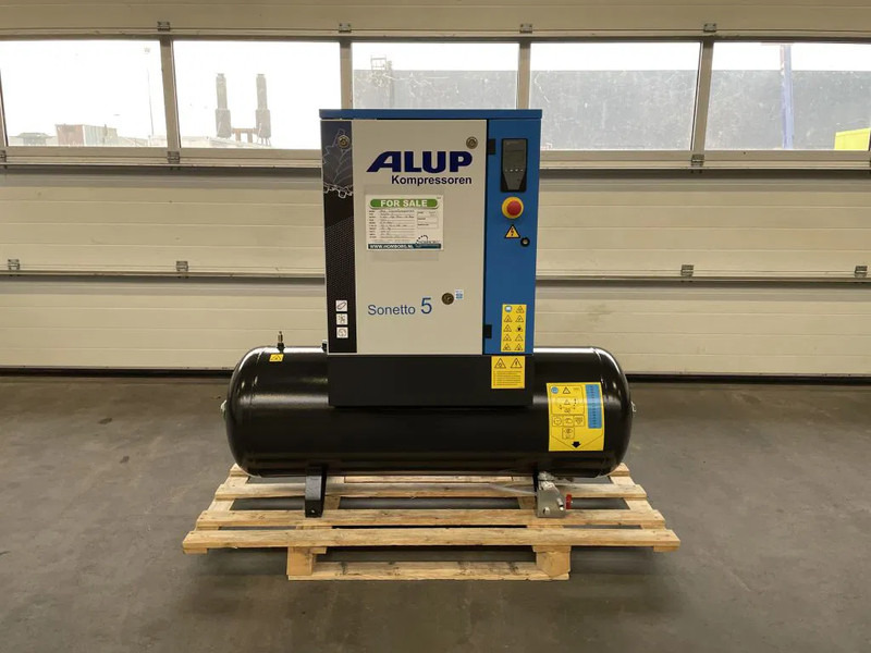 Alup Sonetto 5 - 200 Elektrische Schroefcompressor 4 kW 470 L/Min 10 Bar op ketel - Hava kompresörü: fotoğraf 1 Alup Sonetto 5 - 200 Elektrische Schroefcompressor 4 kW 470 L/Min 10 Bar op ketel - Hava kompresörü: fotoğraf 1