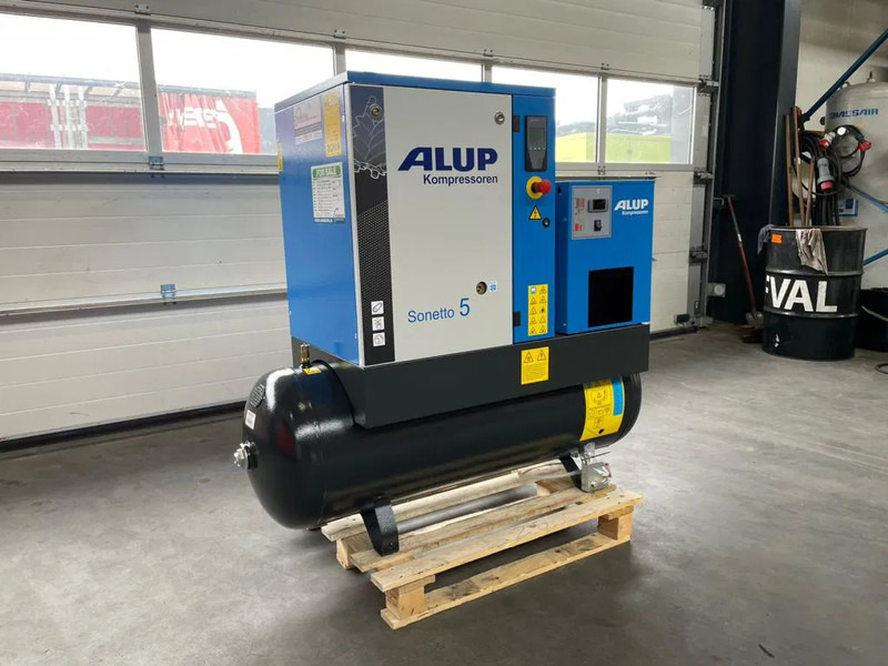 Alup Sonetto 5 + 200 Elektrische Schroefcompressor 4 kW 470 L / min 10 Bar met droger en ketel - Hava kompresörü: fotoğraf 2 Alup Sonetto 5 + 200 Elektrische Schroefcompressor 4 kW 470 L / min 10 Bar met droger en ketel - Hava kompresörü: fotoğraf 2