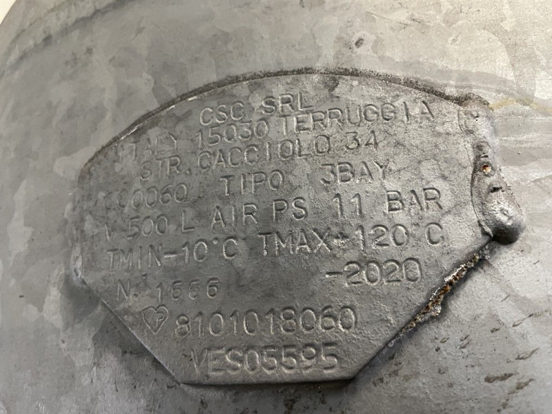 Atlas-Copco 500 Liter Gegalvaniseerde Verticale luchtketel 11 Bar (1 stuks) - Hava kompresörü: fotoğraf 5 Atlas-Copco 500 Liter Gegalvaniseerde Verticale luchtketel 11 Bar (1 stuks) - Hava kompresörü: fotoğraf 5