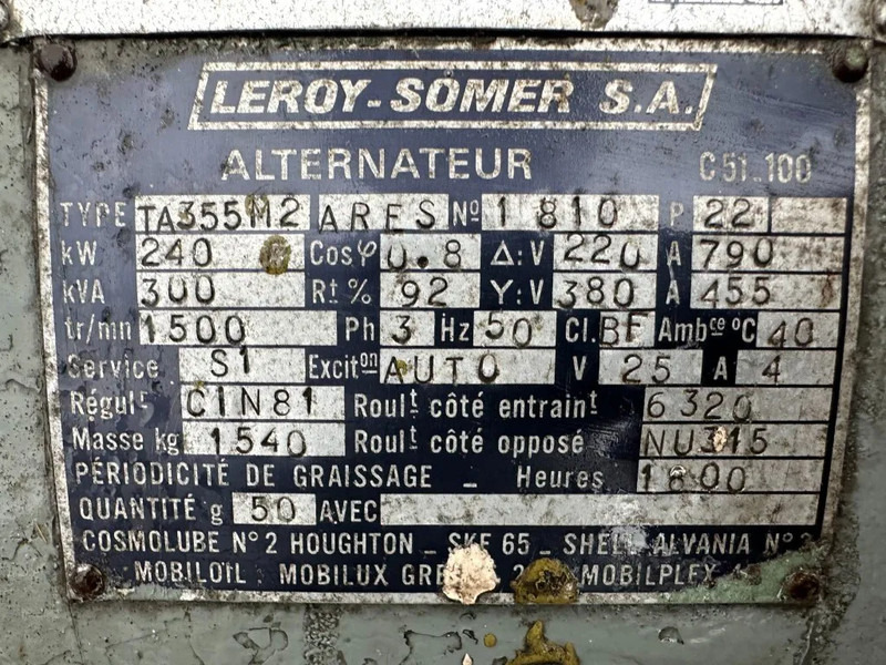 Baudouin Leroy Somer 300 kVA noodstroom generatorset ex Emergency - Elektrikli jeneratör: fotoğraf 4 Baudouin Leroy Somer 300 kVA noodstroom generatorset ex Emergency - Elektrikli jeneratör: fotoğraf 4