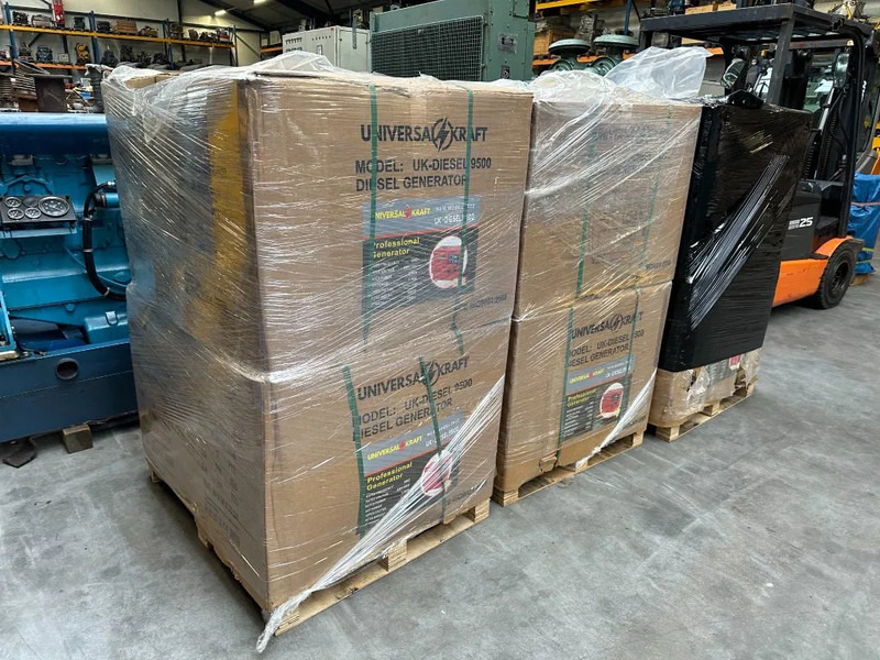 Yeni Elektrikli jeneratör Diesel Diesel Generator UK-9500 5.5 kW 230 en 400 Volt Silent Diesel generator New !: fotoğraf 10