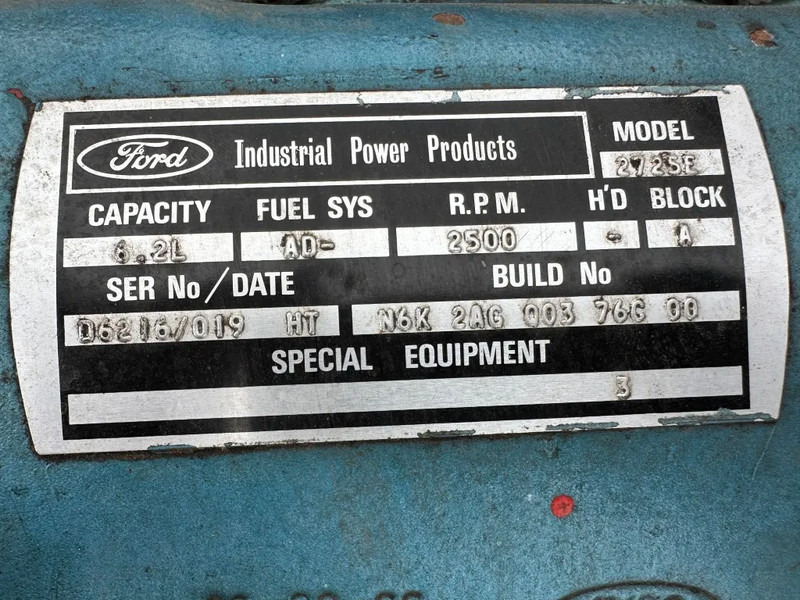 Ford 2725E SPP 230 m3 / h 9 Bar Diesel Waterpomp 207 hours ! - Su pompasi: fotoğraf 5 Ford 2725E SPP 230 m3 / h 9 Bar Diesel Waterpomp 207 hours ! - Su pompasi: fotoğraf 5