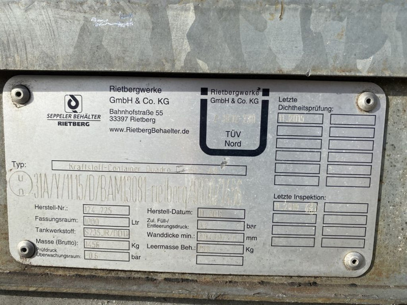 IBC Rietberg 1000 liter IBC Dieseltank Gegalvaniseerd - Depolama tankı: fotoğraf 3 IBC Rietberg 1000 liter IBC Dieseltank Gegalvaniseerd - Depolama tankı: fotoğraf 3