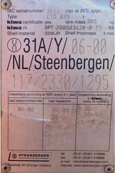 Kiwa IBC Steenbergen 750 liter Dieseltank met handpomp - Depolama tankı: fotoğraf 4 Kiwa IBC Steenbergen 750 liter Dieseltank met handpomp - Depolama tankı: fotoğraf 4
