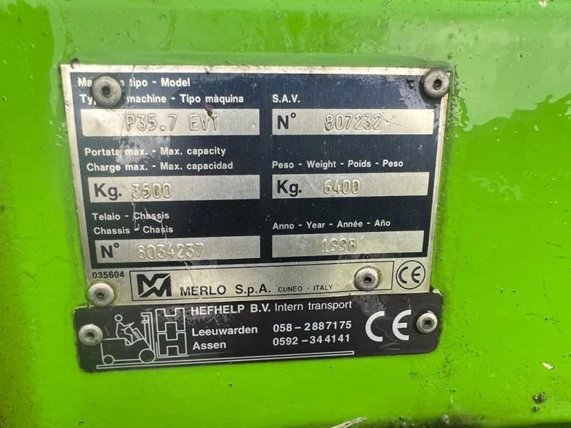 Merlo P35.7 EVT Perkins Diesel 3.5 ton Verreiker - Teleskopik yükleyici: fotoğraf 3 Merlo P35.7 EVT Perkins Diesel 3.5 ton Verreiker - Teleskopik yükleyici: fotoğraf 3