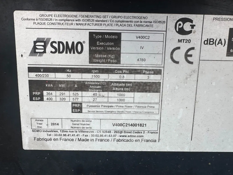 SDMO Volvo TAD 1342GE 440 kVA Silent generatorset - Elektrikli jeneratör: fotoğraf 3 SDMO Volvo TAD 1342GE 440 kVA Silent generatorset - Elektrikli jeneratör: fotoğraf 3