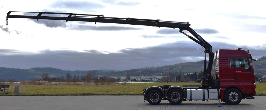 MAN TGX 28.480 Sattelzugmaschine + HMF 2120 K5/FUNK MAN TGX 28.480 Sattelzugmaschine + HMF 2120 K5/FUNK - Çekici: fotoğraf 5 MAN TGX 28.480 Sattelzugmaschine + HMF 2120 K5/FUNK MAN TGX 28.480 Sattelzugmaschine + HMF 2120 K5/FUNK - Çekici: fotoğraf 5