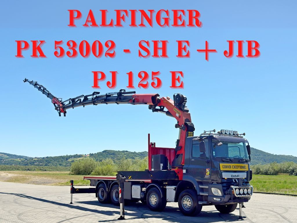 DAF CF 410 * PK 53002 - SH E/JIB PJ 125 E + FUNK*8x4 - Vinçli kamyon: fotoğraf 1 DAF CF 410 * PK 53002 - SH E/JIB PJ 125 E + FUNK*8x4 - Vinçli kamyon: fotoğraf 1