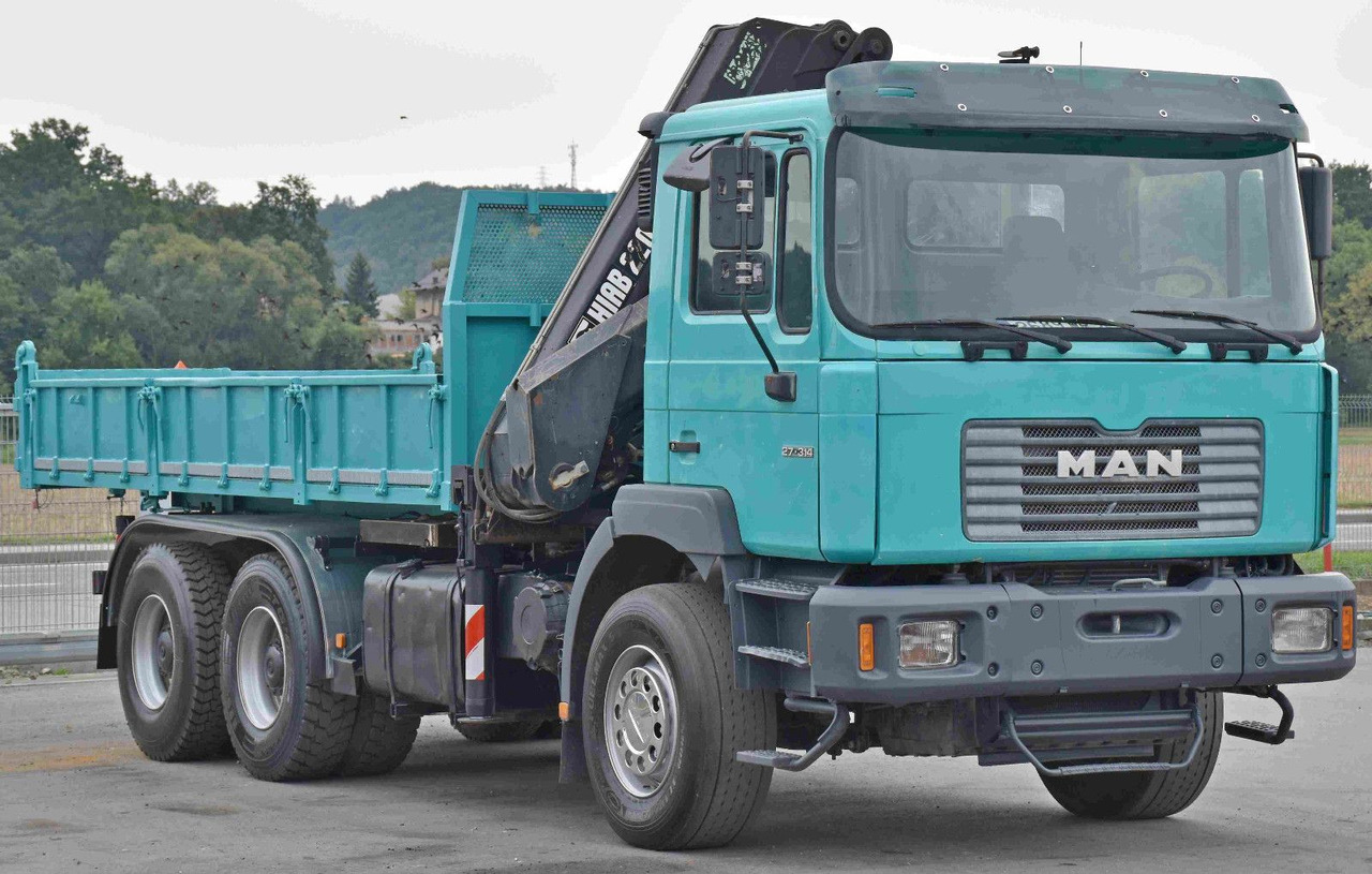 MAN 27-314 * HIAB 220 C - 3 + FUNK * 6x4 - Damperli kamyon, Vinçli kamyon: fotoğraf 4 MAN 27-314 * HIAB 220 C - 3 + FUNK * 6x4 - Damperli kamyon, Vinçli kamyon: fotoğraf 4