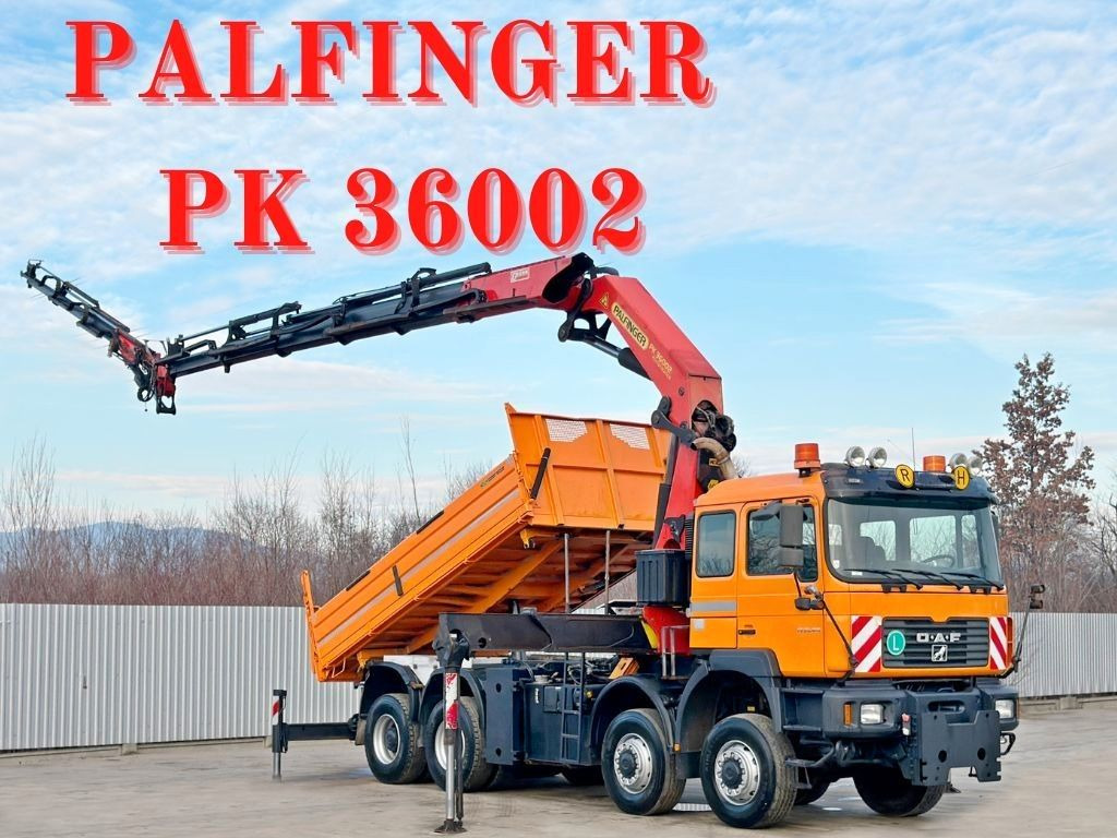 MAN 35.414 * PALFINGER PK 36002 +FUNK / 8x6 - Damperli kamyon, Vinçli kamyon: fotoğraf 1 MAN 35.414 * PALFINGER PK 36002 +FUNK / 8x6 - Damperli kamyon, Vinçli kamyon: fotoğraf 1